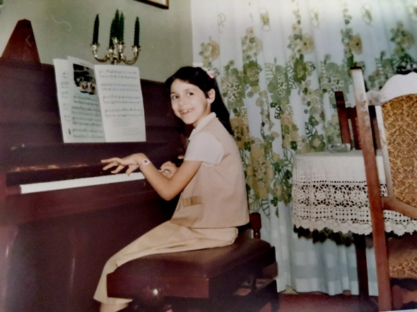 Playing my German piano